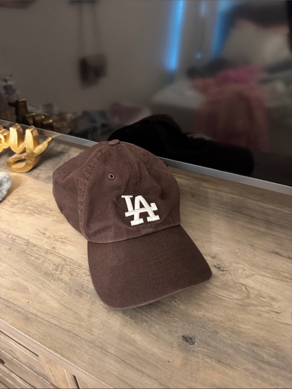 '47 Brown Baseball Cap with White Logo
